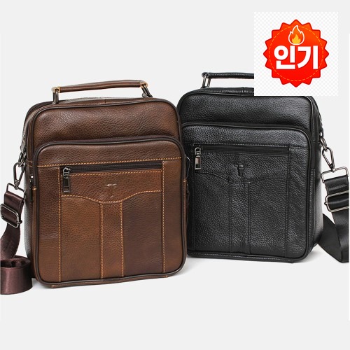 남성 소가죽 메신저백 성경책 세로 소형 아이패드 크로스백으로 운동 용품을 간편하게 수납해요 · 네이버 쇼핑 커넥트 제공 상품 이미지