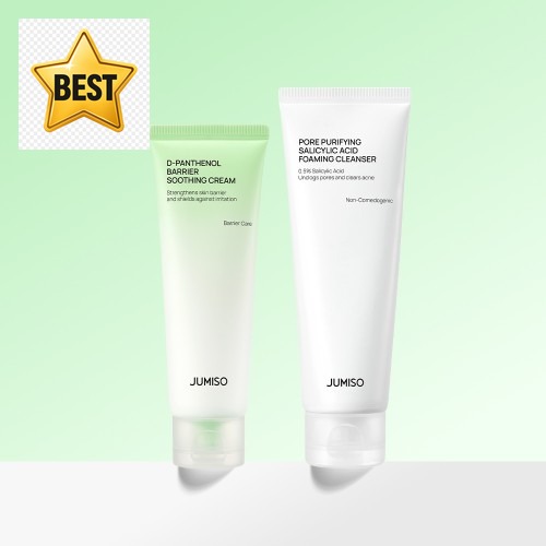작은 불편을 덜어준 2종세트 주미소 D판테놀 베리어 수딩 크림 80ml+포어 퓨리파잉 살리실산 클렌징폼 120g · 네이버 쇼핑 커넥트 제공 상품 이미지