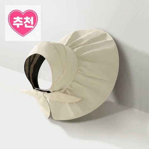 여름 여성 바캉스 자외선 차단 햇빛 가리개 챙넓은 모자 심플 리본 돌돌이 썬캡으로 더 시원한 여름을 경험해요 · 네이버 쇼핑 커넥트 제공 상품 이미지