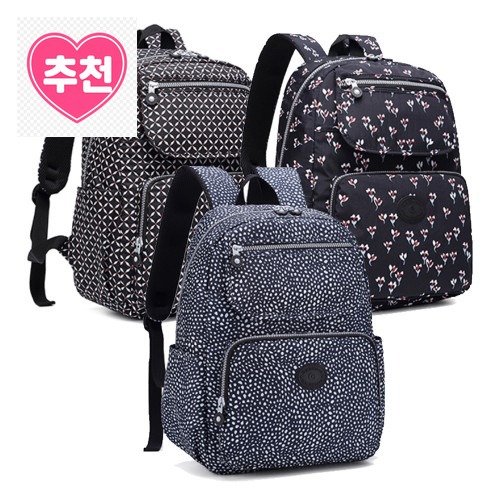고민 끝에 선택한 가벼운 플라워 패턴 백팩, 나들이와 외출에 딱이에요 · 네이버 쇼핑 커넥트 제공 상품 이미지