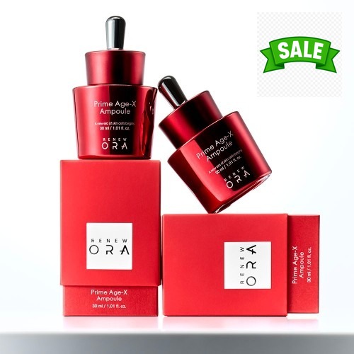 NMN+피세틴 안티에이징 앰플 여배우 PICK LIVE 리뉴오라 프라임 에이지엑스 앰플 30ml, 1개를 사용해보니 피부가 한층 더 생기 있어졌어요 · 네이버 쇼핑 커넥트 제공 상품 이미지